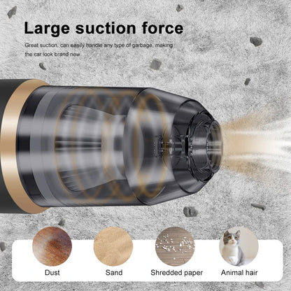 Kabelloser Autostaubsauger mit 5 Aufsätzen