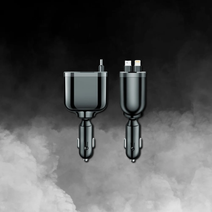 Ultraschnelles Laden: Fünf-in-Eins-USB-Autoladegerät mit intelligenter Digitalanzeige